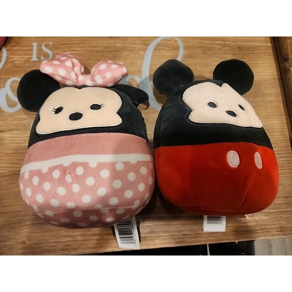Squishmallows Mickey and Minnie 8" Plush